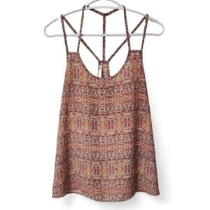Nordstorm Soprano spaghetti straps paisley print top
